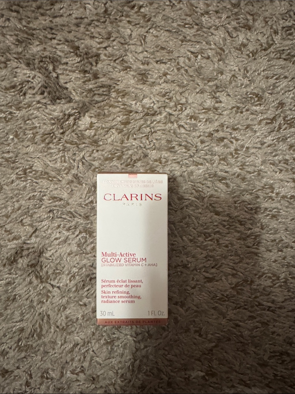 NWT clarins multi active glow serum